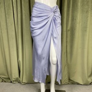 L'Academie Women's Prisca Midi Slip Skirt Lavender Purple Size Small NWT New